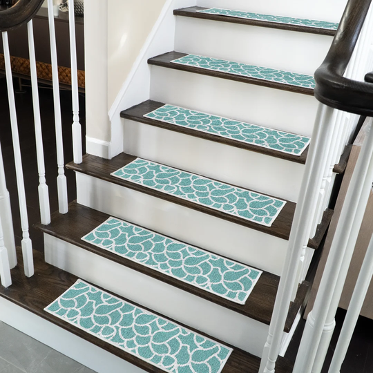 Stone Design Non-Slip Light Teal Stair Tread