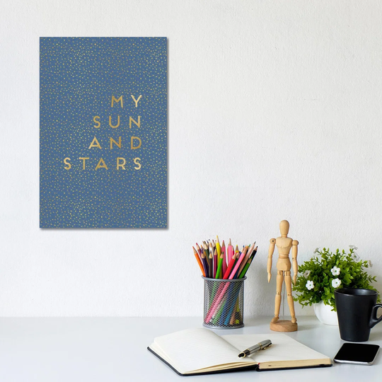 My Sun & Stars - Wrapped Canvas Typography