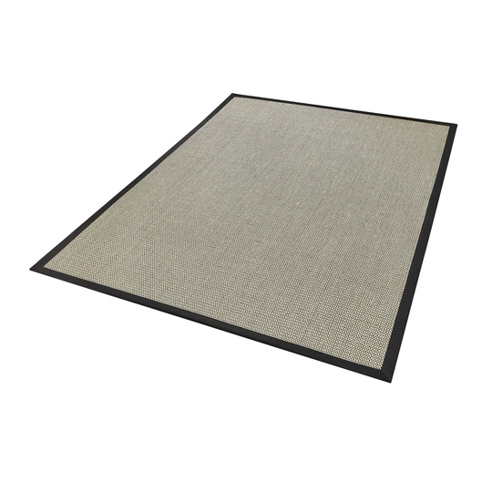 Beige/Black Rug