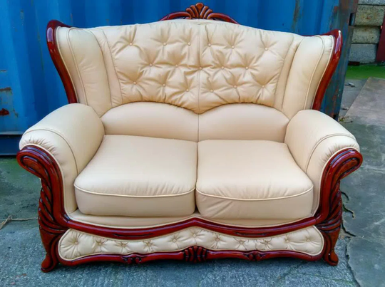 Click Leather 2 Seater Sofa