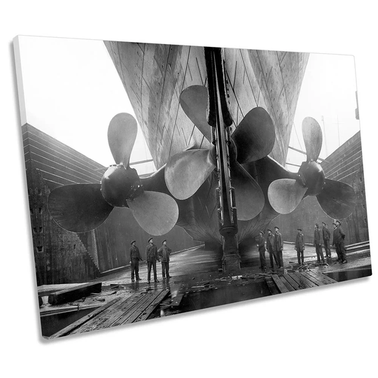 Titanic''s Propellers Ship CANVAS WALL ART Print