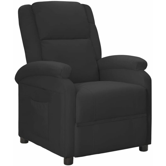 Vidaxl - Recliner Chair Black Faux Leather Black