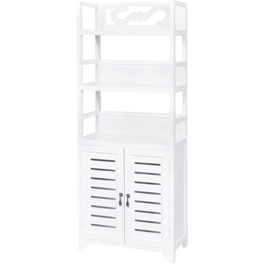 Bathroom Cabinet Albuquerque Wood White 46x24x117.5 cm Vidaxl White