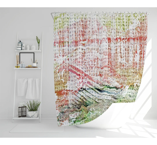 Washed Up Designer Shower Curtain