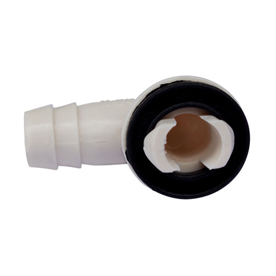 Betterlife Air Conditioner Drain Hose Connector Elbow Fitting with Rubber Ring for -Split Units and ac Window Unit 3/5 Inch 2 pcs (15mm)