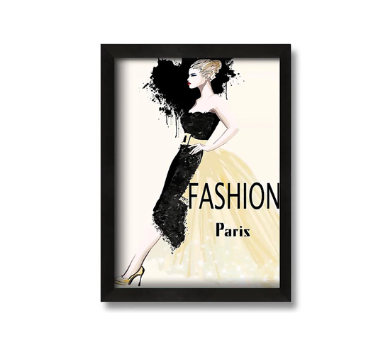 Paris Couture - Picture Frame Graphic Art on Canvas