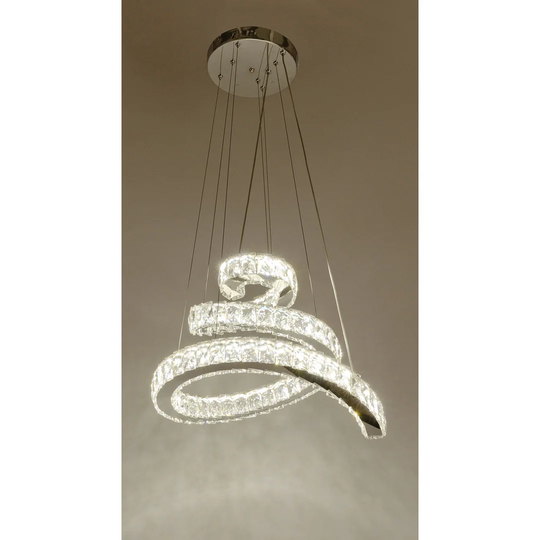 Led Spiral Chandelier With Remote