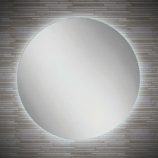 HIB - Theme 80 led Illuminated Round Mirror - 800mm Wide - 79120000 - Clear