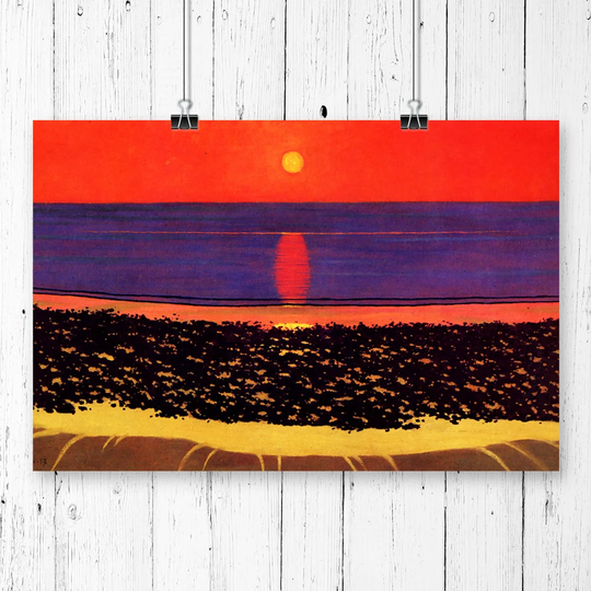 To Lay Down the Sun Villerville' by Félix Vallotton Painting Print