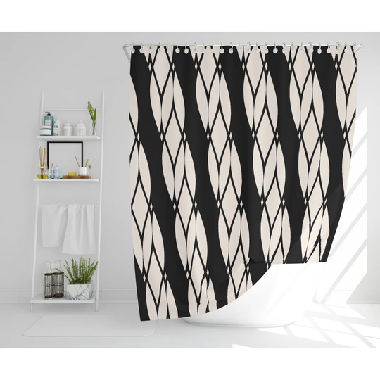 Jitu Polyester Shower Curtain Set