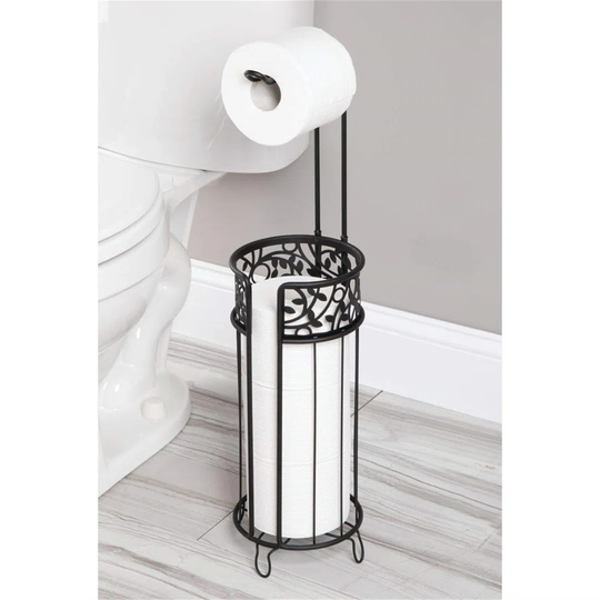 Welteroth Freestanding Toilet Roll Holder with Space