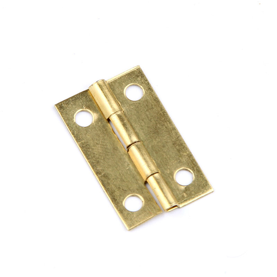 Small Mini Hinges, 20 Packs Cabinet Door Drawer Chest Hinges Connectors , Metal Hinge for Golden Wooden Jewelry Box(12×13mm)