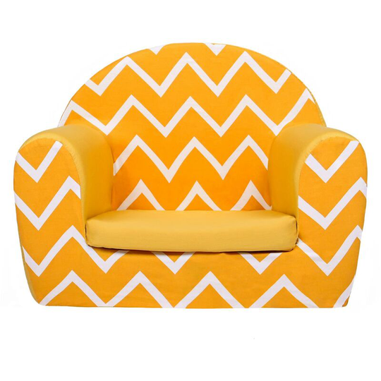 Ready Steady Bed Kids Sofa Seat Chair Children Mini Armchair Great for Playroom Kids Room Living Room Colourful Durable and Lightweight, Zigzag