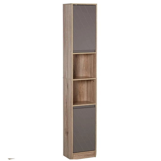Paulis 30cm W x 170cm H x 24Cm D Free-Standing Bathroom Cabinet