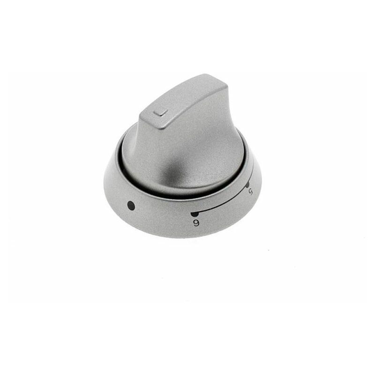 Knob 6 Heat Silver for Hotpoint Cookers and Ovens