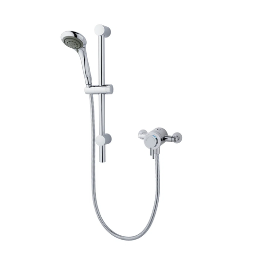 Options Concentric Petite Thermostatic Shower with Slider Rail