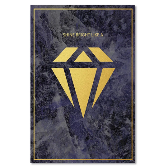 Shine Bright Like a Diamond - Wrapped Canvas Graphic Art Print