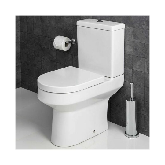 Croydex Flexi-Fix Eyre Toilet Seat D-Shaped White Quick Release
