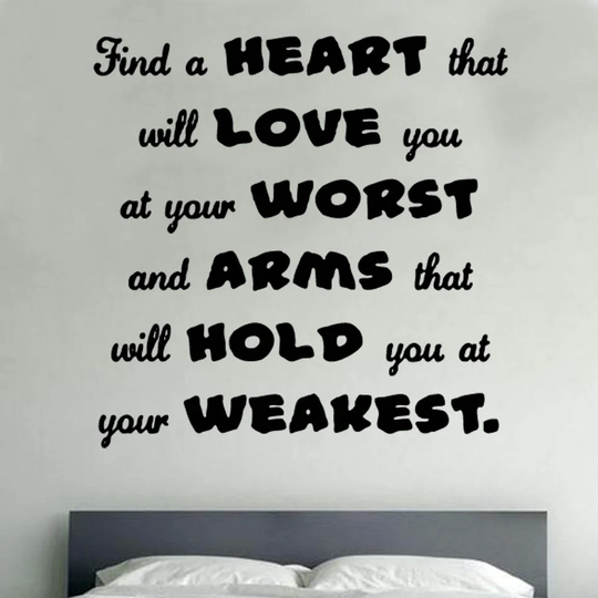 Find A Heart Decal Vinyl Wall Sticker
