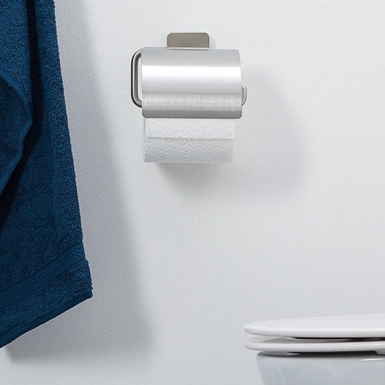 Onu Wall Mounted Toilet Roll Holder with Cover