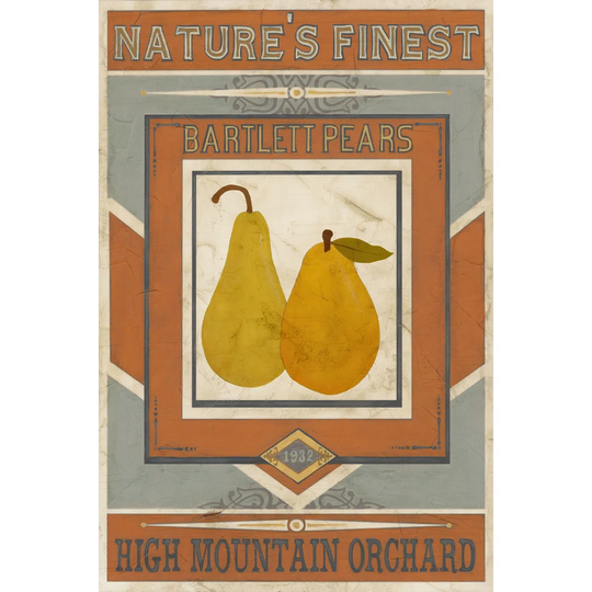 Vintage Produce Sign VII - Wrapped Canvas Art Prints