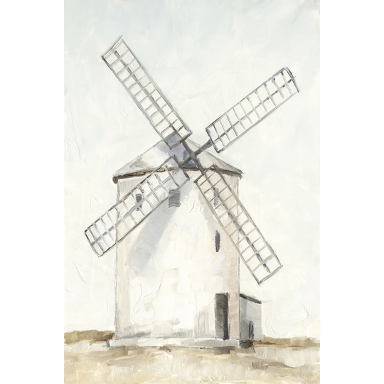 European Windmill I by Ethan Harper - Wrapped Canvas Painting