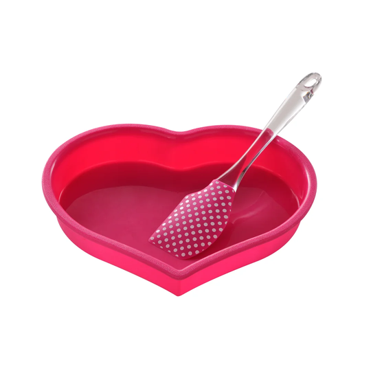 Silicone Heart Baking Set