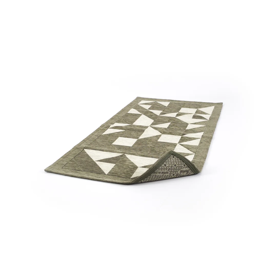 Schroeder Origami Hooked Brown/Beige Rug