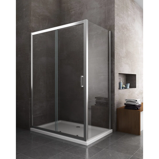 Gjokan Rectangular Shower Enclosure with Tray - 1300 mm