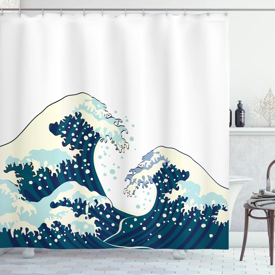 Baptistin Polyester Shower Curtain Set