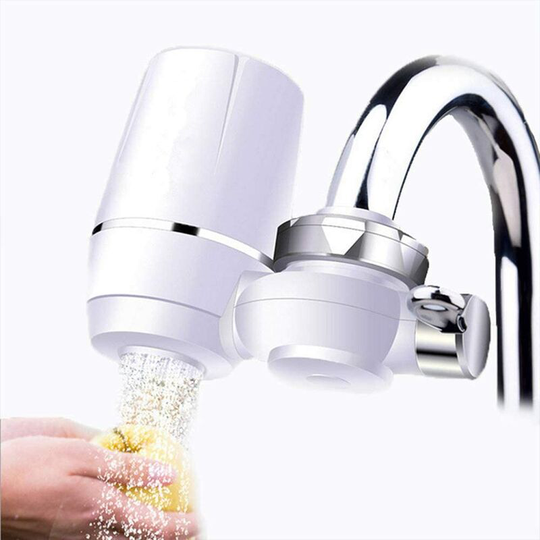 Einemgeld - Water Purifier Faucet, Clean Kitchen Faucet Tap Water Purifier Remove Water Dirt Rust Mini Washable Ceramic Water Filter with Percolator