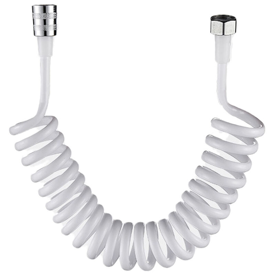 Betterlife Tube, Flexible abs Spring Shower Hose for Water Plumbing Toilet Bidet Sprayer Gun Bathroom(White)