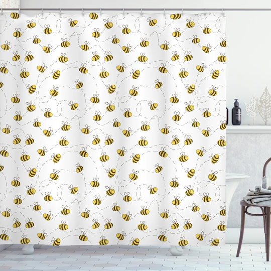 Bheema 13 Piece Polyester Shower Curtain Set