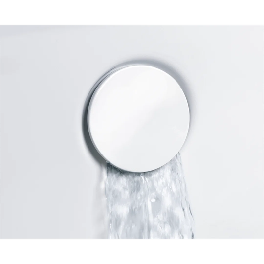 Bathtub spout with built -in overflow