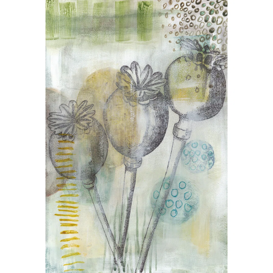 Seed Pod Composition II - Wrapped Canvas Painting