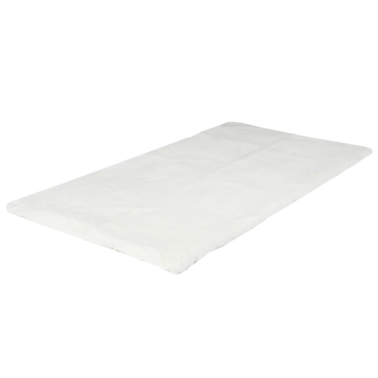 Faycelles Machine Woven White Rug
