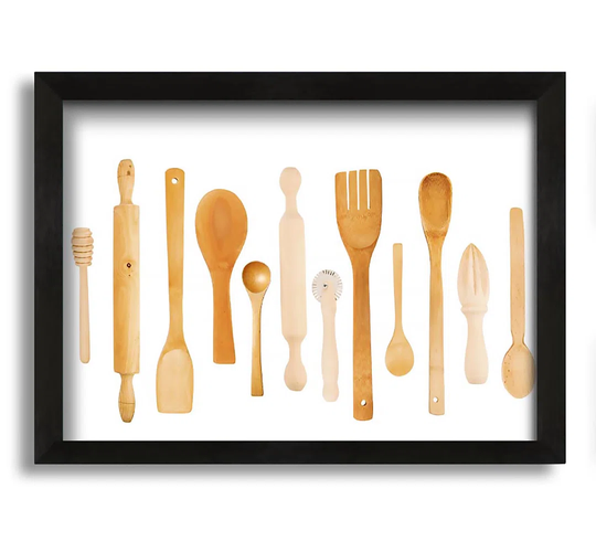 Utensils 12 Framed Print - Picture Frame Graphic Art on Canvas