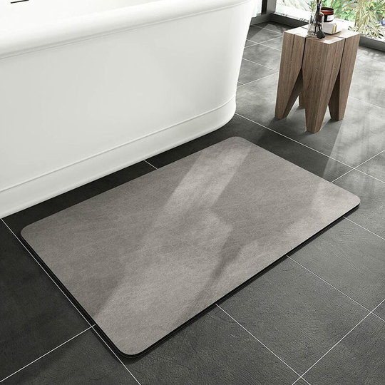 Bath Mat Rug-Rubber Non Slip Quick Dry Super Absorbent Thin Bathroom Rugs Fit Under Door-Washable Bathroom Floor Mats-Shower Rug for in Front of