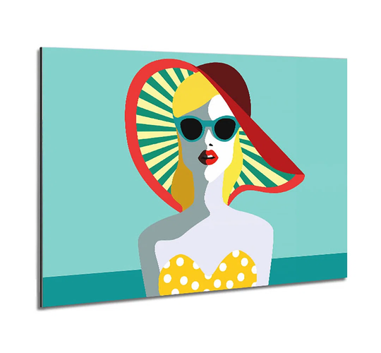 Summer Beauty - Unframed Graphic Art on Metal