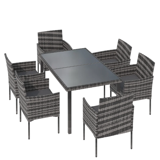 Elizander 6 - Person Glass Dining Set