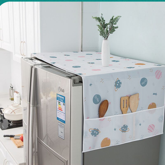 Sunflowergb - Refrigerator Dust Cover Washing Machine Dust Cover-Multi-Function-Waterproof and Dustproof-S,54*130cm