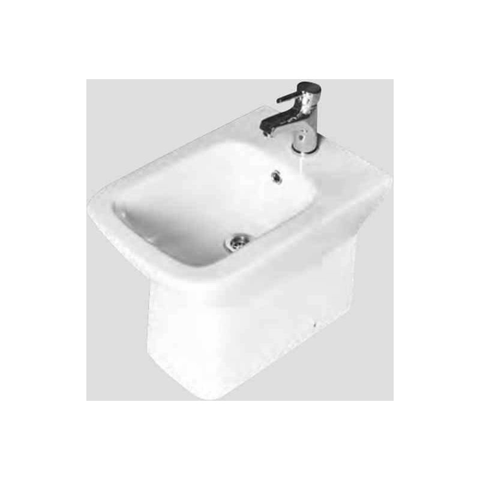 Eastbrook - Collindale Back to Wall Bidet - 350 Wide - 1 Tap Hole - White - 26.0103 - White