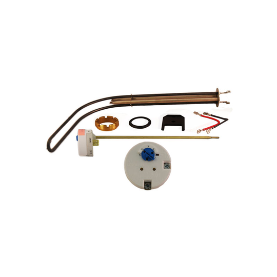 Heatrae Sadia Cylinder Spares - Heatrae Sadia - Lower Immersion Heater with tsr Thermostat 95606963 (Genuine Part)