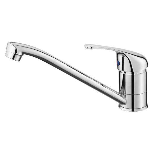 Anti-corrosion and anti-rust Kitchen faucet Chrome Lever Single Faucet Cold & Hot Mixer Available