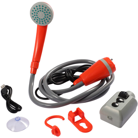 Mobile Hand Shower, Outdoor / Indoor Portable Travel Shower usb Charging Handheld Rechargeable Shower Head Pumps for Swimming Pool Camping Travel Car