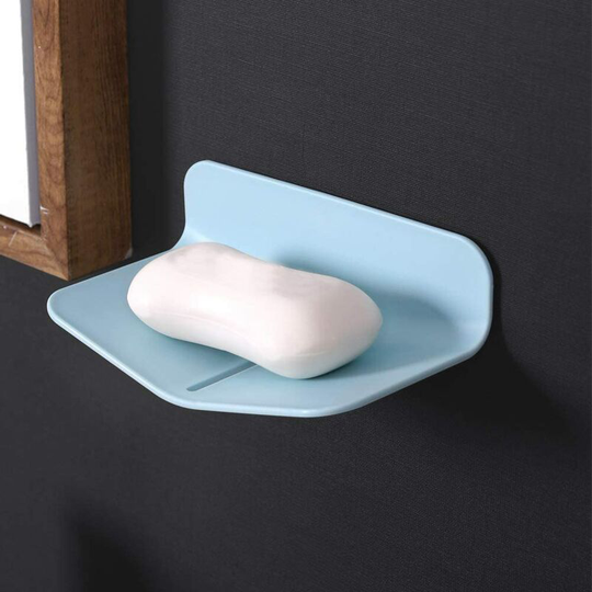 Wall-mounted soap holder Soap holder without perforated hole Toilet soap holder Wall-mounted soap holder without suction cup Self-draining soap