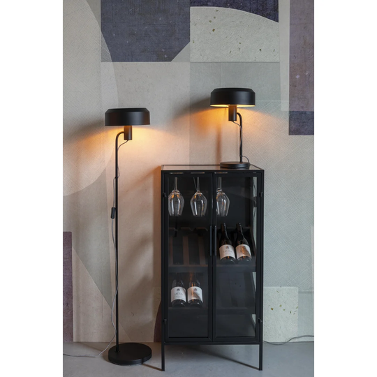 Content Console Curio Cabinet