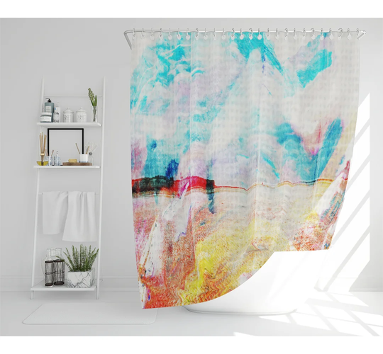 Dilvar Polyester Shower Curtain Set