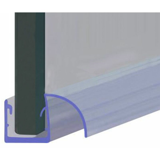 Shower Seal for Screens, Doors or Panels | Fits 8, 9 or 10mm Glass | For When There Is No Gap | SEAL057 (200cm) - Clear