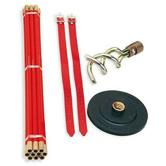Universale Drainrod Set with 10x Rods. 2 Tools & Straps - n/a - Rothenberger